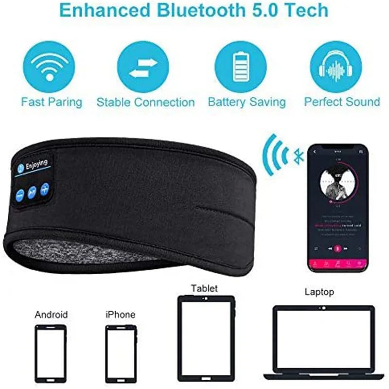 Music Eye Mask, Wireless Bluetooth Headband