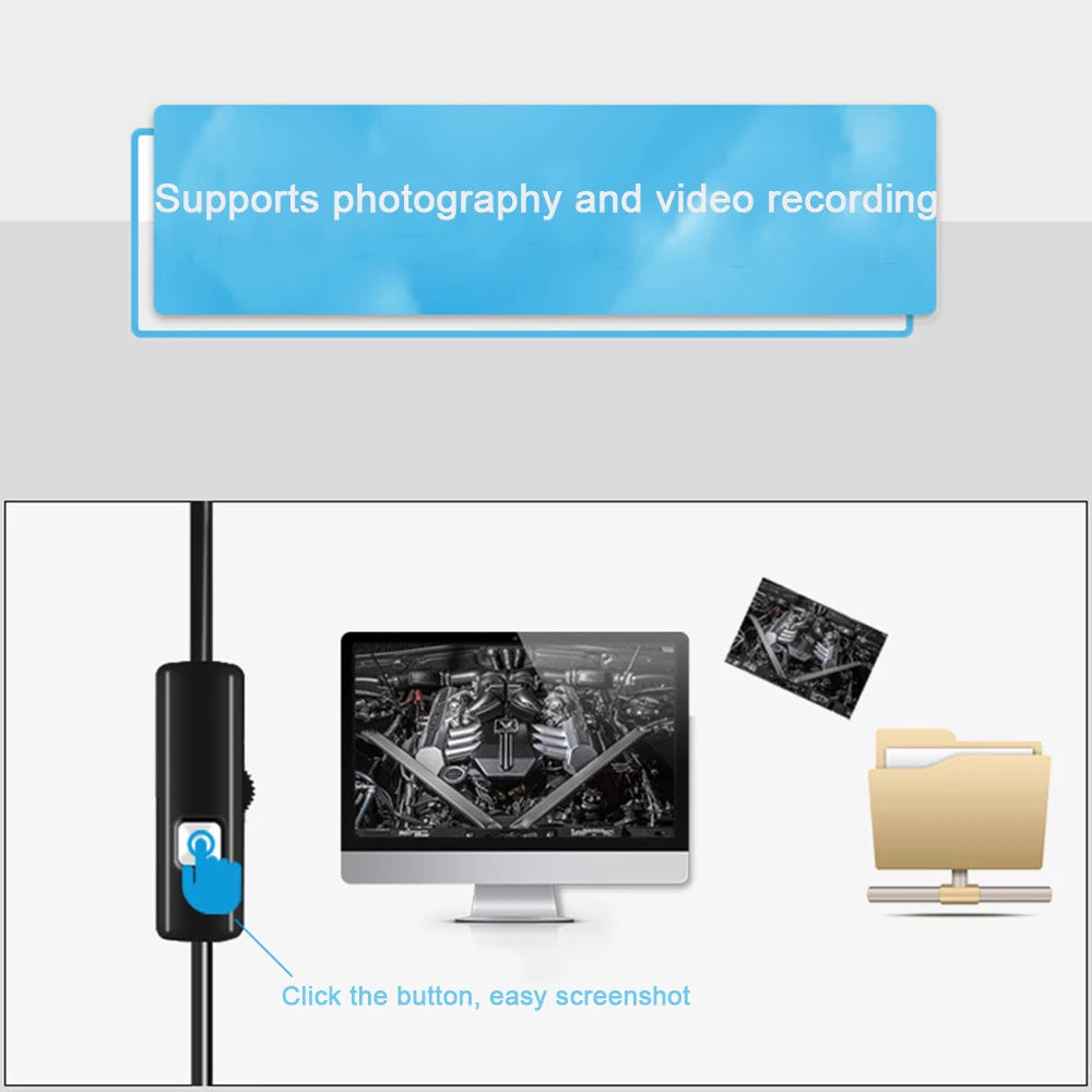 Smart Endoscope Soft Wired Camera For Mobile