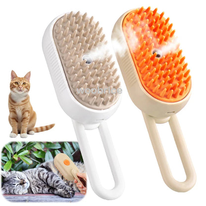 Electric Dog and Cat Steamer Brush For Grooming