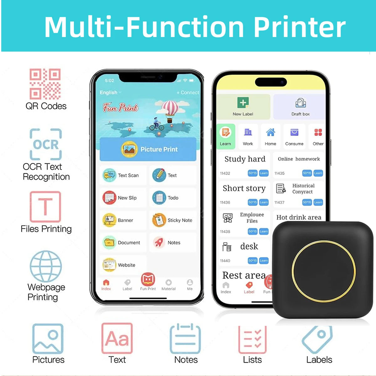 Thermal Mini Bluetooth Printer